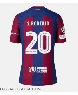 Günstige Barcelona Sergi Roberto #20 Heimtrikot 2023-24 Kurzarm